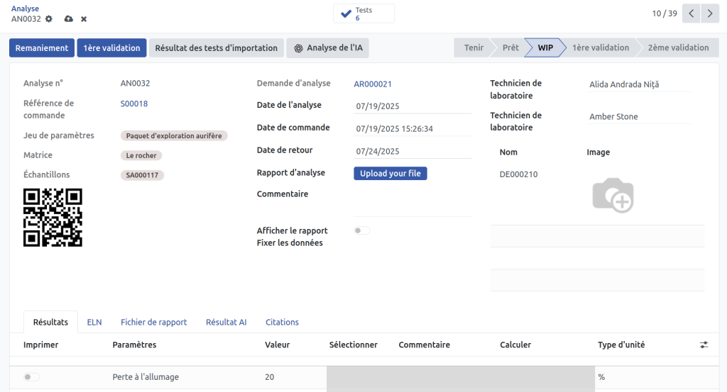 Analyse LIMS au laboratoire de géosciences