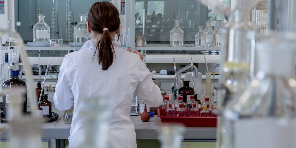 Researcher in the lab